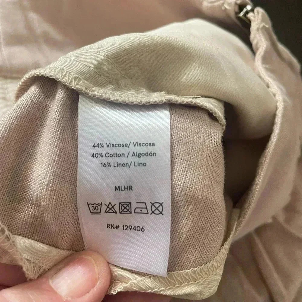 Venus NWOT Linen Cargo Style Pant Size 2 - Picture 11 of 13